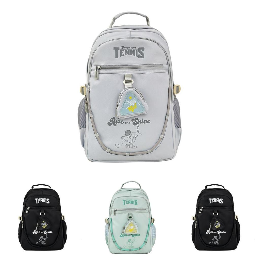 Large Capacity Nylon Backpack With Breathable Straps For Students And Casual Use