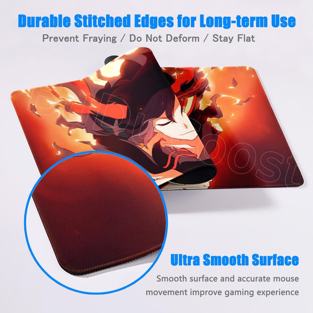 New Anime Kill La Kill Desk Mouse Pad Cute Matoi Ryuuko HD Desk Pad Anti Slip Rubber Gaming Keyboard Mat Large XXL Game Mousepad