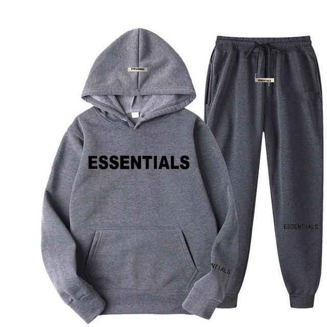 Essentiële Cross-Border Europa Hoodie & Joggingbroek Set voor Mannen & Vrouwen - Pullover met Lange Mouwen