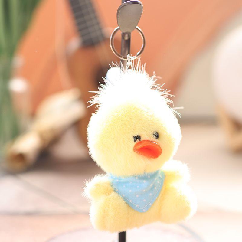 

Adorable Duck Plush Doll With Short Plush Material For Backpack Ornaments And Collectors синій
