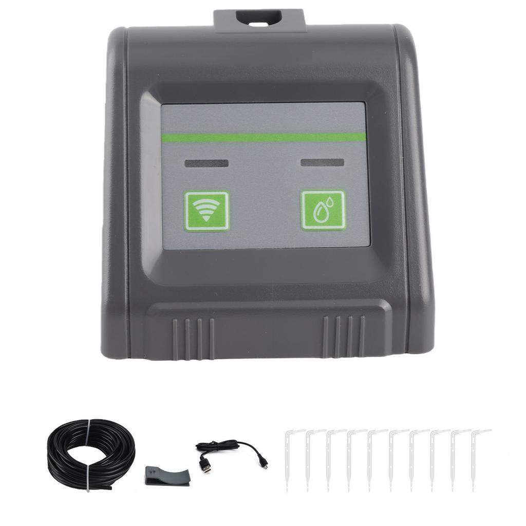 Drip Irrigation Kit Smart Irrigation Timer Garden Watering Timer with Wifi Connection Automatic and Manual Mode for Garden