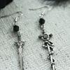Gothic Sword Earrings Goth Earrings Gift for Women Asymmetrical Sword Dangle Earrings Christmas Halloween Party Ornament