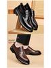 Men's Formal Genuine Leather Derby Shoes - Cowhide, Breathable, Casual, British Style, Wedding Groom Shoes