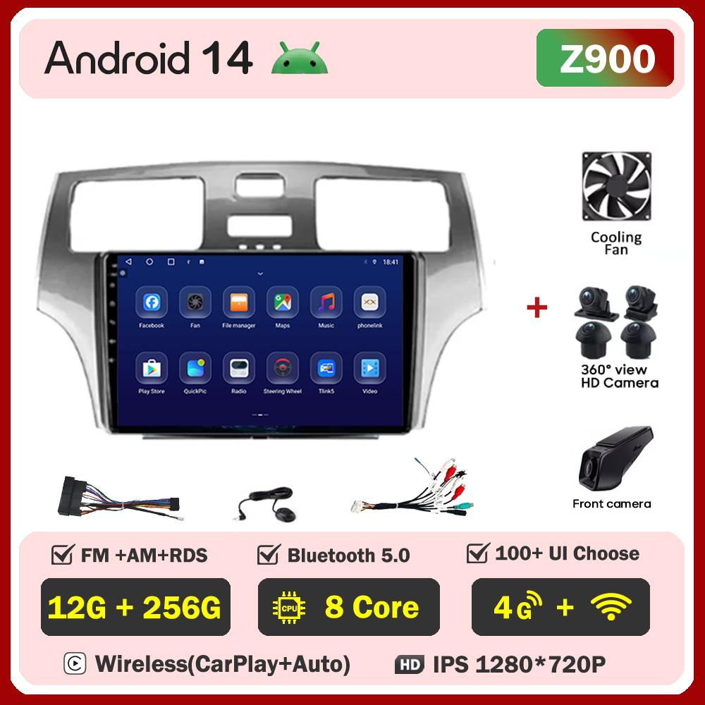 For Lexus ES300 ES 300 ES330 XV30 ES 330 2001-2006 Carplay Auto Screen Wireless Android Auto Car Intelligent Systems AutoMotive