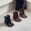 High-heeled French Temperament Pointed Short Boots Women's Boots New In Autumn