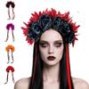 Cosplay Prop Rose Flower Headband Gothic Style Halloween Headdress  Halloween