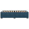Bed Frame Blue 100x200 Cm Velvet