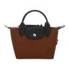 Le Pliage Energy Recycled Canvas Dumpling Bag Mini Women Shoulder Bag Chocolate 1500HSR203