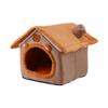 Detachable and Washable Pet House Cat House Puppy Cave Sofa Pet Bed House for  Small Dogs and Small and Medium Cat Skeeping Warm