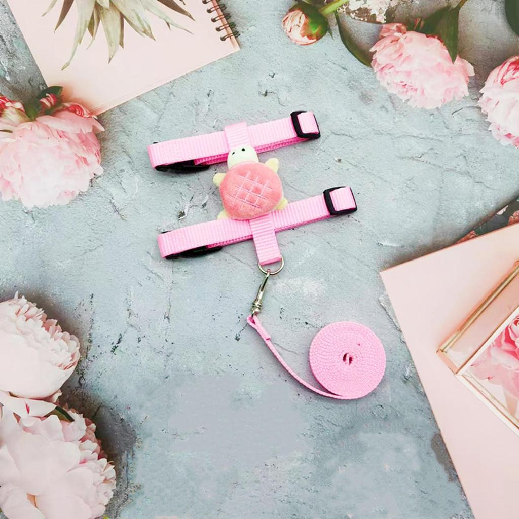 Kanin Katteseler og Båndsett Justerbare Seler for Kanin Kattunge Piggsvin Kjæledyr Utendørs Gåutstyr Tilbehør