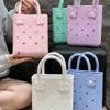 Leisure EVA Handbags with Hole Waterproof Rubber Tote Bag Summer Beach Bag  Sports