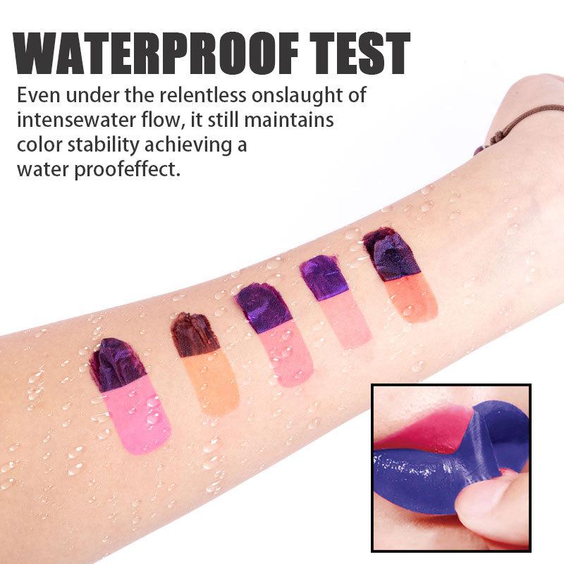 Peel Off Liquid Lipstick Rose Pink Lip Gloss Matte Outline Contour Tattoo Lip Stain Cosmetic Waterproof Transfer Lip Makeup