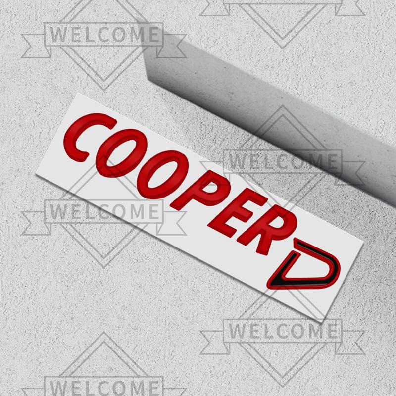 3D Car Stickers For Mini Cooper D SD Countryman Clubman Emblem Auto Body Letter Badge Trunk Decal Decoration Accessories