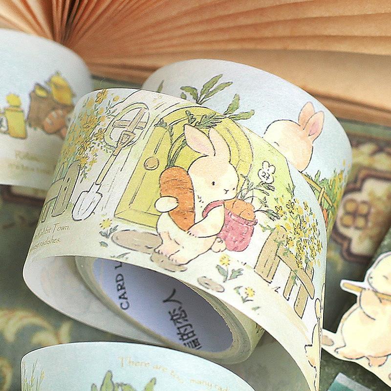 3*300cm Kawaii Cartoon Animals Washi tape Sticker Adhesive Diy Hand Account Diary Album Stationery Craft Supplies