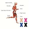 4 Packungen elastisches wasserdichtes Sport-Muskeltape für Knie Schultern Ellbogen multifunktionales Sporttape