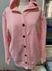 2025 Women's Knit Hooded Button Cardigan for Autumn/Winter – European & American Fashion, Solid Color & Casual