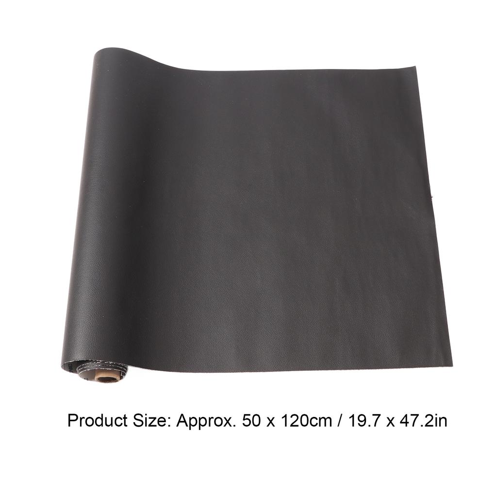 Self Adhesive Leather Repair Patch DIY Leather Repair Tape for Couches Car Boat Seat Sofa 19.7 X 47.2in Black