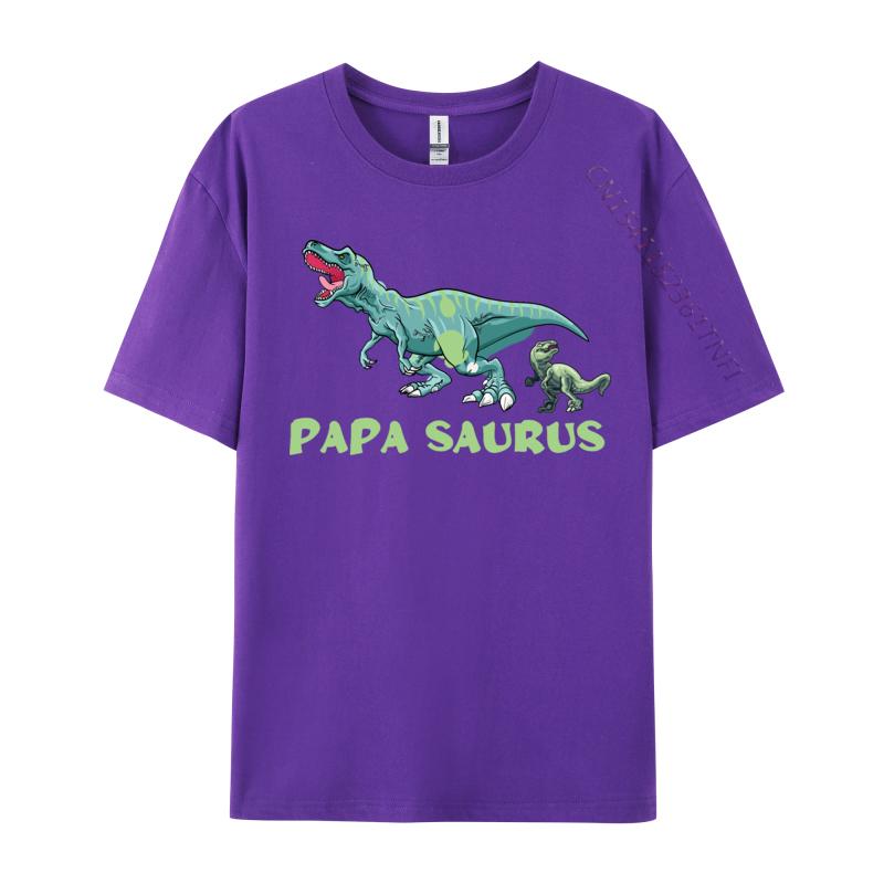 Papasaurus Tshirt Premium Cotton Men Tops T Shirt VALENTINE DAY T Shirt 2024 Newest Fashion Tops Shirts
