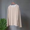 Fashion Loose Casual Cotton Long Sleeve Striped T-shirts Elegant Office-lady O-neck Soft Tops Autumn Women Clothes 29678