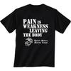 Smärta är svaghet som lämnar kroppen USMC T-shirt 100% Bomull Rundhalsad Sommar Kortärmad Avslappnad Unisex T-shirt Storlek S3XL