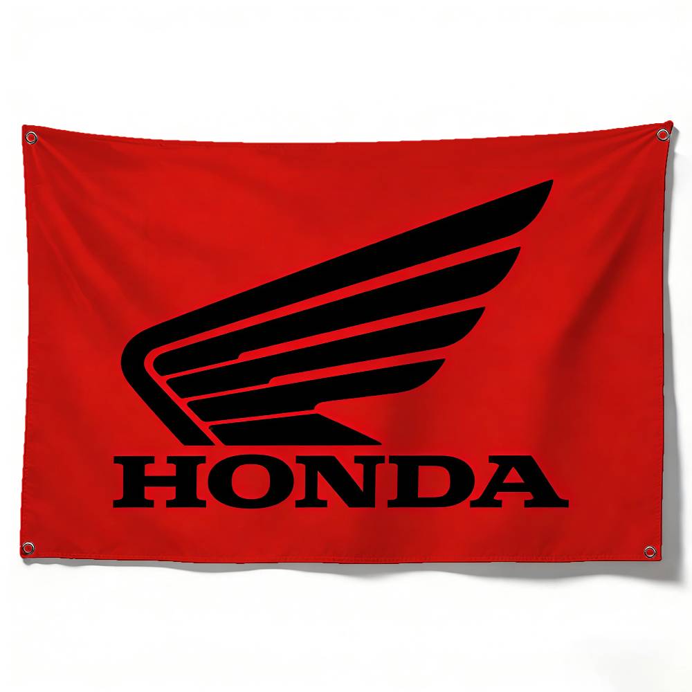 

Motorcycle For HONDA Flag 120g Polyester Sublimation Print Durable Hanging Banner Home Decor Gift (as the picture,50x70cm)