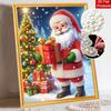 Christmas Santa Claus Holding Gift Pearl Painting Kit Handmade DIY Home Decoration Painting