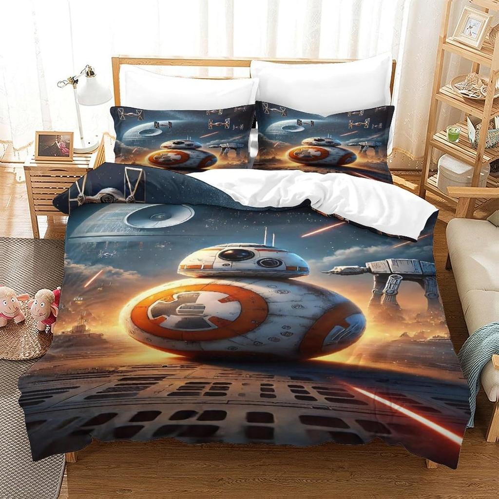 Movie 3d S-Stars Yoda Duvet Cover pillowcase Bedroom Decoration Children Gift adult Single Double bed Large SizeZip Duvet Cover