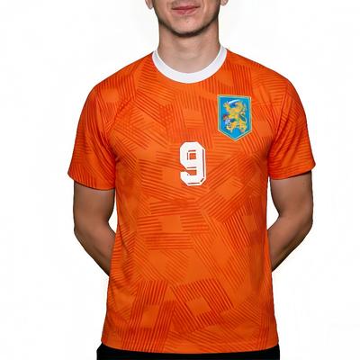 Innovatie Klassiek Retro Nederland Nationaal Voetbal Nederlandse Stijl T-shirt Comfortabel en Ademend Heren- en Damesjerseys