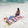 Anime Kawaii L-Lucky Star Cute Towel Soft Lightweight Anti-Sand Large Beach Towel Quick-Drying Bath Sports Family