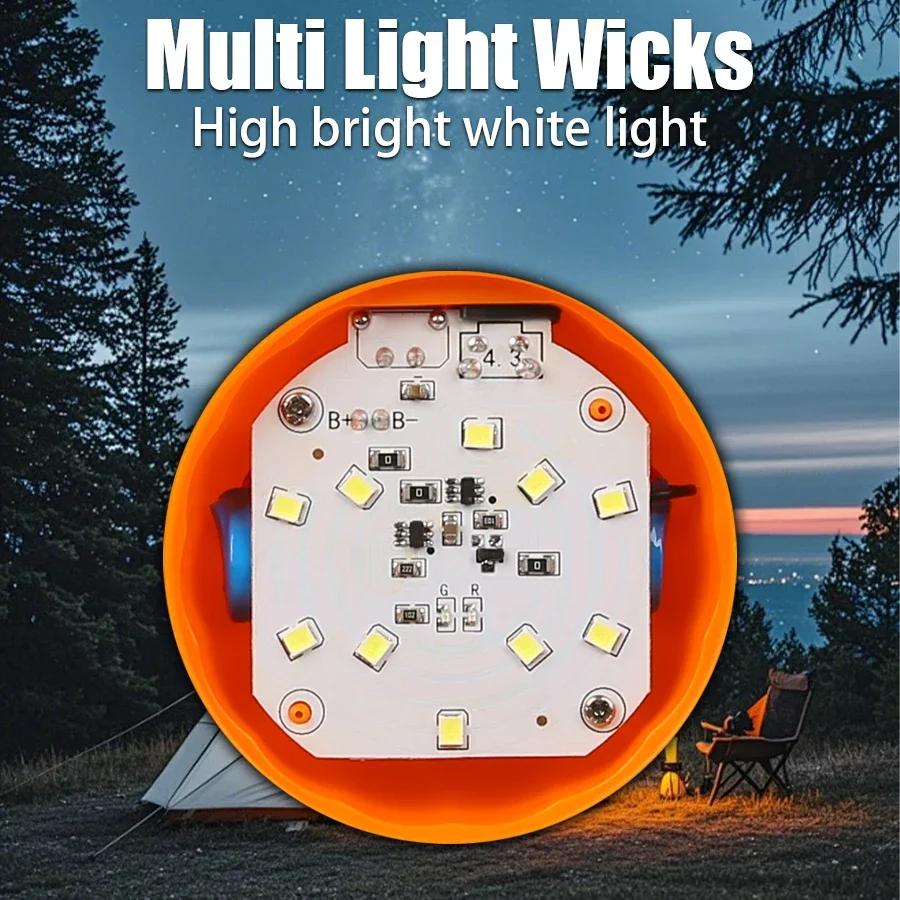 Portable Mini Camping Lamp 4 Lighting Mode with Hook USB Rechargeable Waterproof Tent Light Outdoor Camping Emergency Lantern