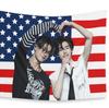 1 Stück SSunghoon NNishimura Riki Amerikanischer Wandteppich ENH Kpop Konzertbanner No Doubt Welttournee Wandbehang Heimdekoration