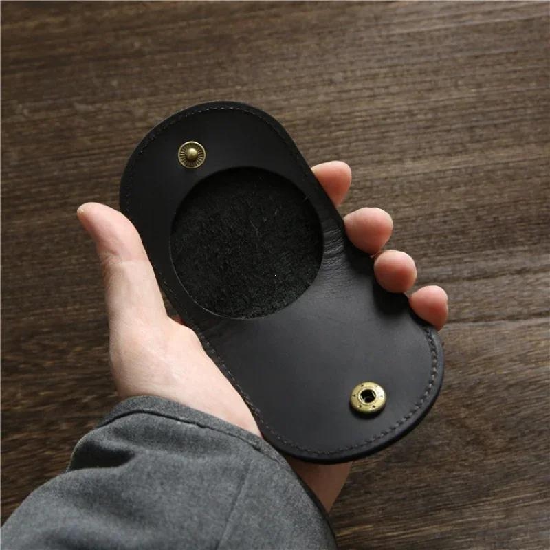 1 Pc Women's Small Genuine Leather Coin Wallet Children Mini Purses Hasp Money Clip Clutch Hobo Bags Gift Pouch New Manual Craft