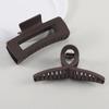 2Pcs Headwear Set Women Fashion Claw Clip Coffee Black Acrylic Large Hair Claw Korean For Girl Clip Barrette Hair Accessories