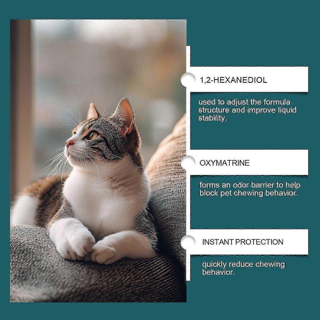 Cat Deterrent Spray, Natural Cat Spray Deterrent for Urine Marking & Scratching, Safe Indoor & Outdoor Effective Cat Scratch Deterrent Training Aid Fo