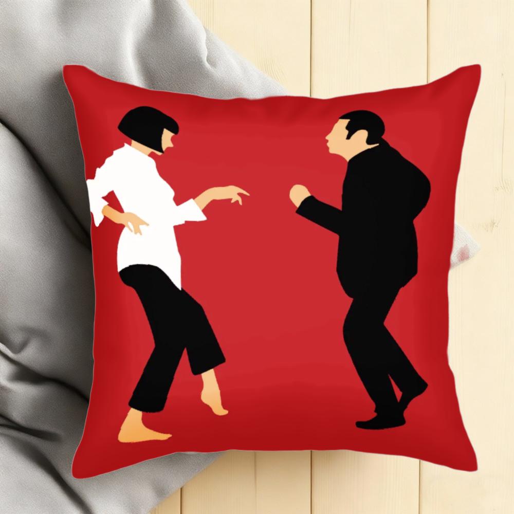 1Pc Classic Dance Scene Pillowcase Polyester 2D Double-Sided Print Iconic Movie Throw Pillow Cover For Bedroom Living Room Dorm