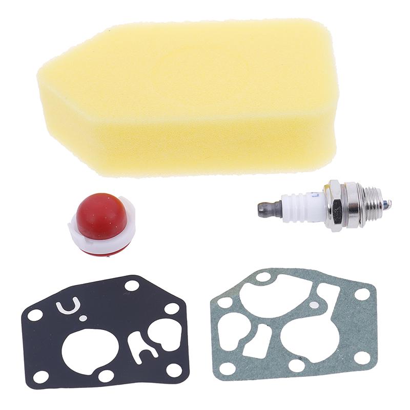 New Carburetor Diaphragm Gasket Air Filter Spark Plug Kit for Briggs & Stratton Many Small Engines Tool Parts