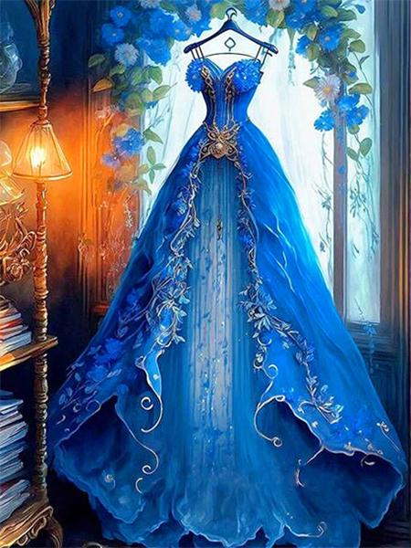 Spódnica z Haftem Diamentowym Ubrania Obrazek Dżetów Mozaika Księżniczka Pełny Kwadrat Okrągły Malowanie Kwiat Dziecko Prezent