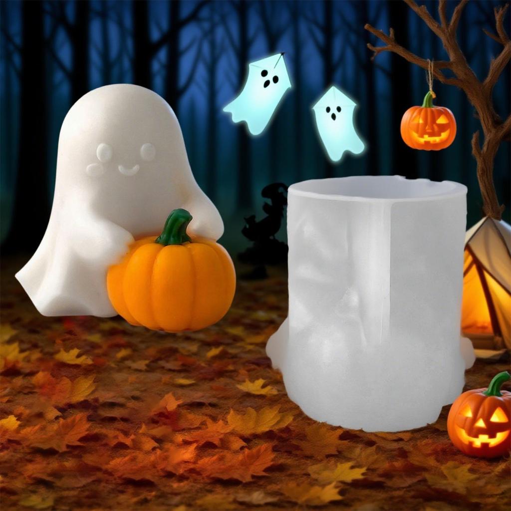 Ghost Silicone Mold DIY Halloween Pumpkin Ghost Silicone Mold Halloween Pumpkin Ghost Candle Mold Halloween Decor Candles Making