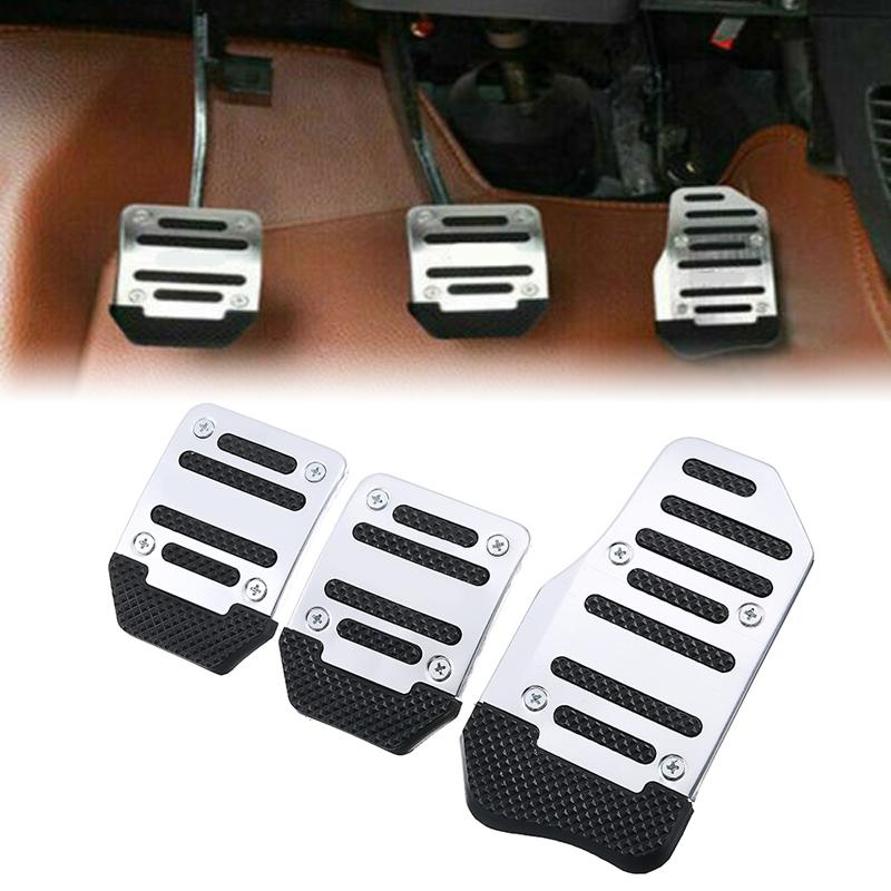 

Yuanshu 1 комплект, новый универсальный серебристый нескользящий автомобильный чехол для педали, аксессуары для салона автомобиля