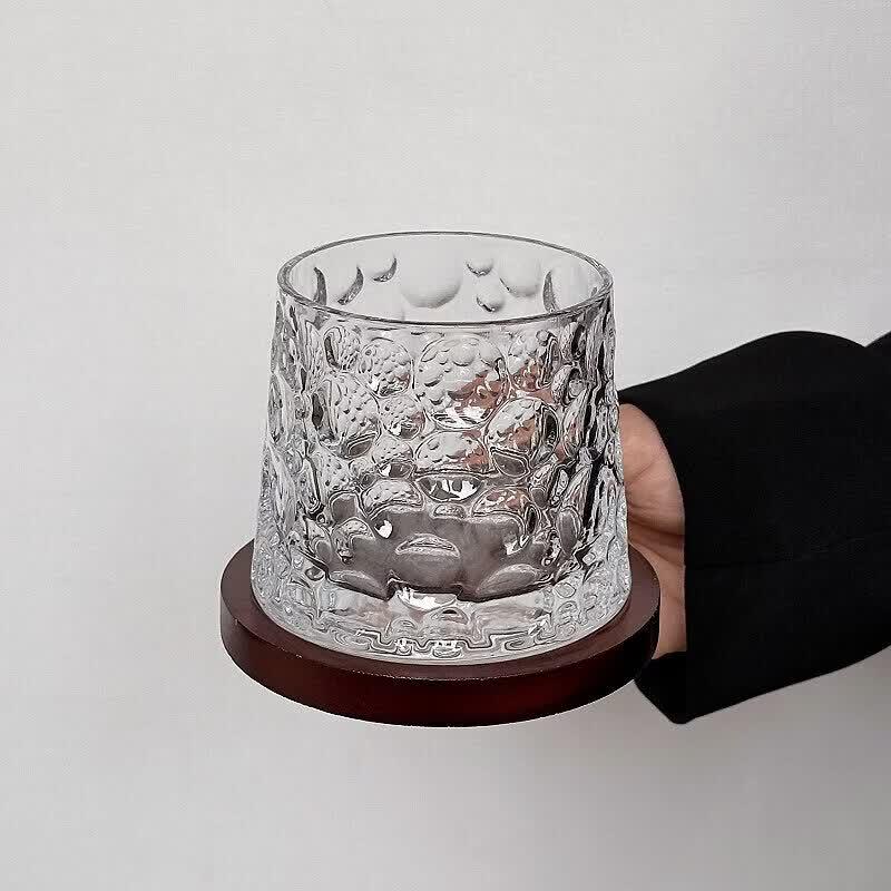 ZISIZ Vintage Ins Style Glass Beverage Cup with Gift Box