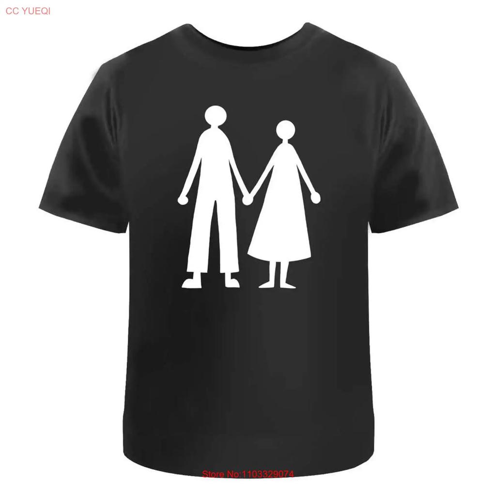 Couple Silhouette T Shirt 100 Cotton S 2XL TA040539 vintage Washed Versatile homme Casual fashion Unisex graphic Slightly