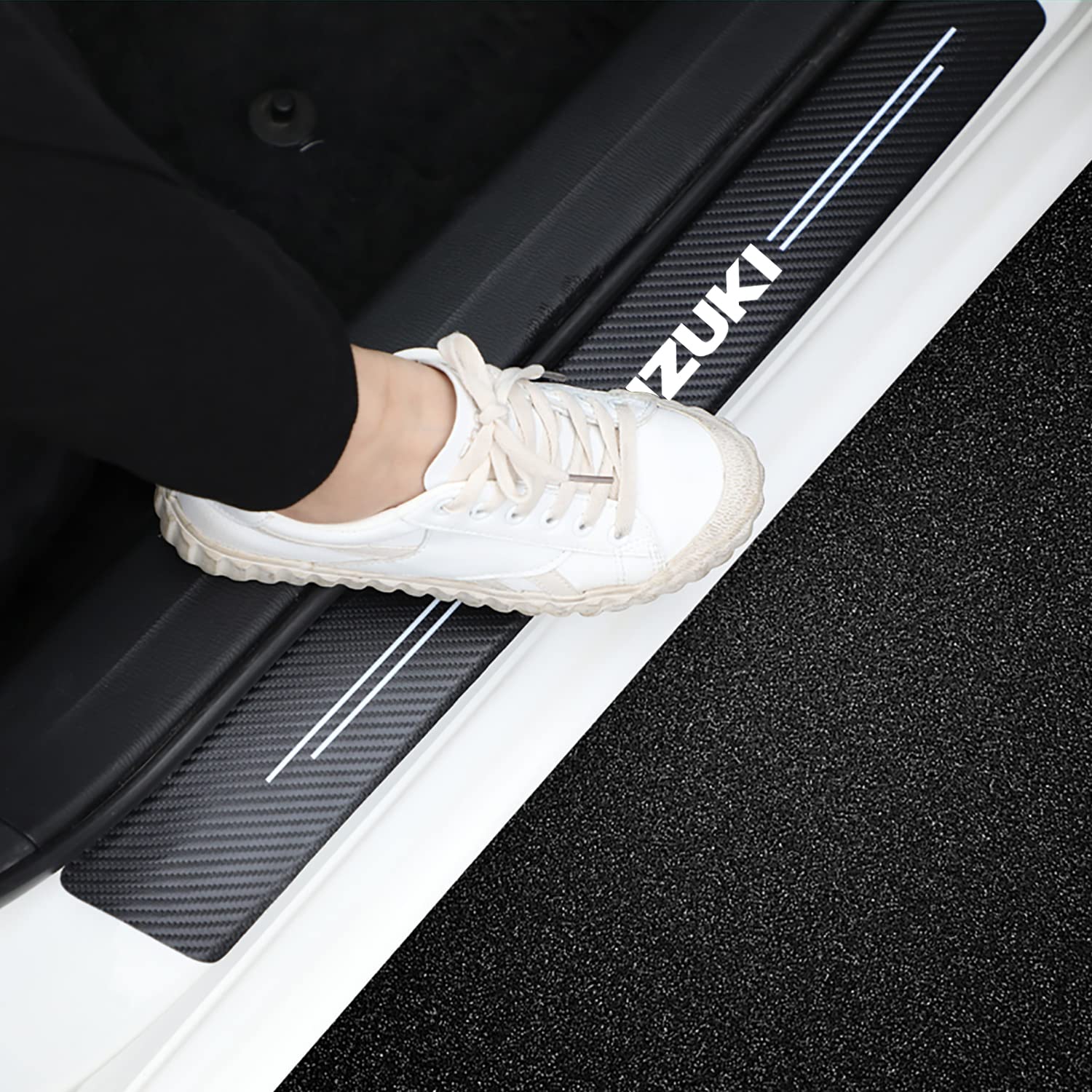 MONGAI Car Side Step Guards, Side Steps Scuff Plate, Premium Material, Premium Atmosphere, Protection, Suzuki