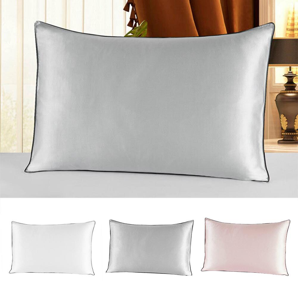 100% Natural Mulberry Silk Pillow Case Real Silk Protect Hair Skin Pillowcase  Bedding Pillow Cases Cover Free Shipping
