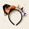 Ghost Halloween Witch Hat Headband Bow Halloween Hair Clip Interesting Cone Hat Hair Hoop  Men