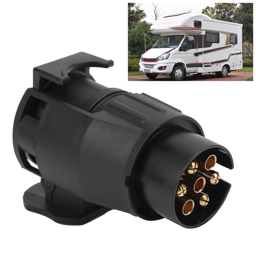 2pcs Trailer Plug Adapter Kit 7 To 13 Pin 13 To 7 Pin Connector Set Truck Interface RV Power Cord So