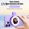 Phone LED Fill Light Selfie Ring 180-Degree Rotatable Design Super Bright 3 Modes Live Streaming Rechargeable Magnetic Makeup with Mirror Clip-on