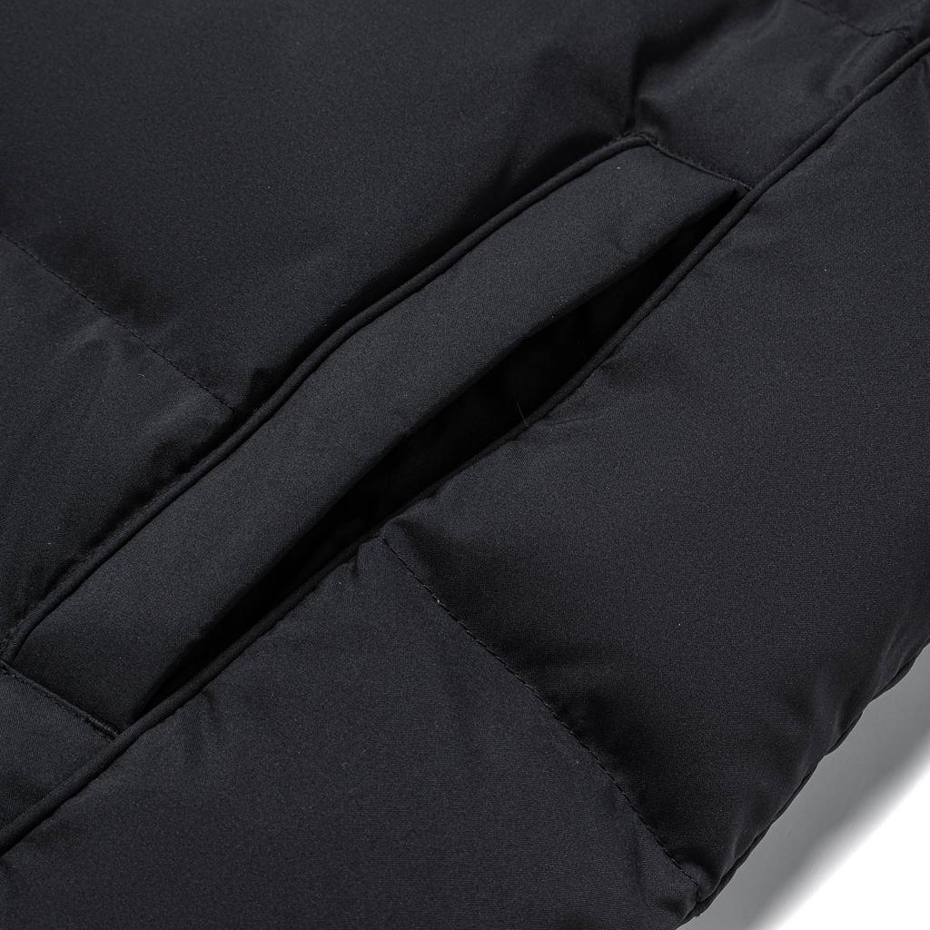 Li Ning Hooded Solid Color Raglan Winter Versatile Casual Short Down Jacket Women Outerwear Black AYMU700-3