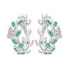 Elegant Orchid And Tulip Floral Hoop Earrings For Women Sophisticated Botanical Design Dainty Jewelry Gift