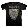 Soilwork Herren Totenkopf Blätter T-Shirt Schwarz Unisex T-Shirt