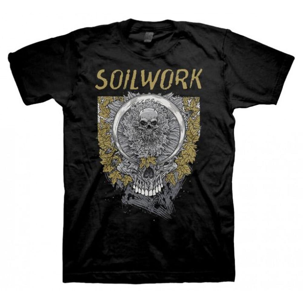 

Soilwork Men s Skull Leaves T-shirt Black Unisex T-Shirt XXXL